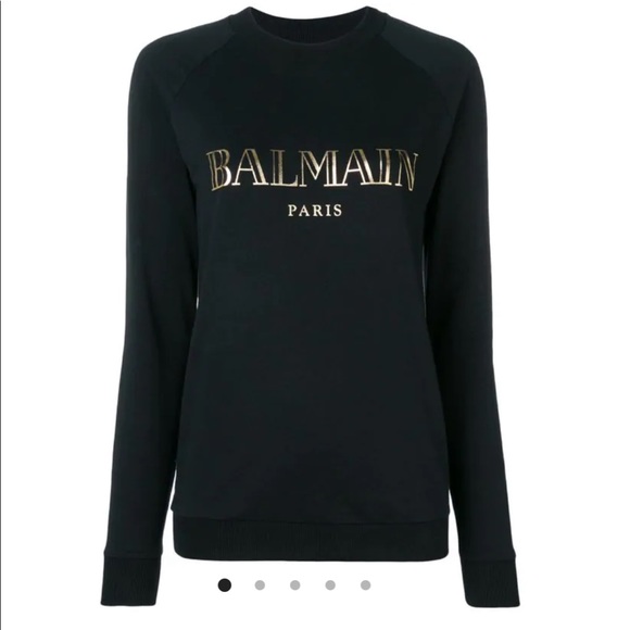 Balmain Sweaters - Balmain logo print sweatshirt
